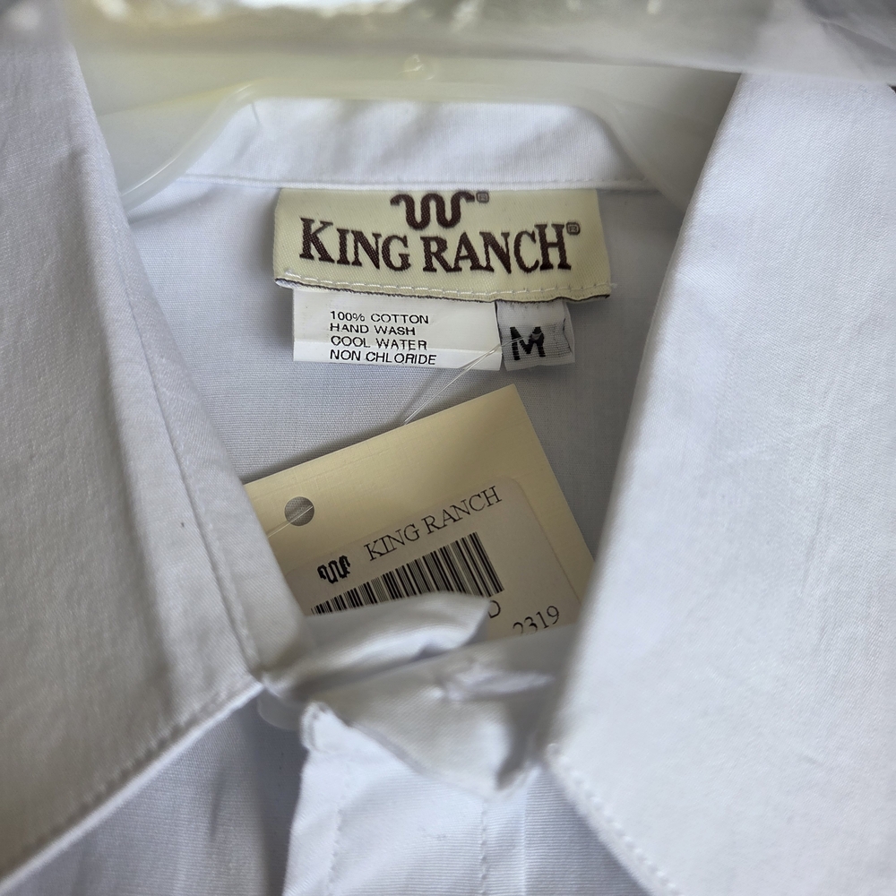 KING RANCH Rancher Guayabera Short Sleeve M - Picture 2 of 4